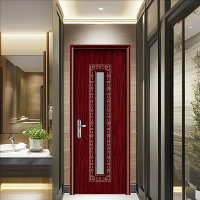 Termitensichere WPC-Glastür mit überlegener Feuchtigkeitsbeständigkeit und Schalldämmung für Innenanwendungen