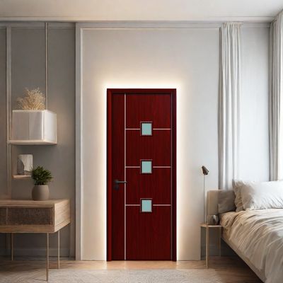 Ein guter Preis. WPC-Glastür Verbundtür, die modernes Design mit überlegener Festigkeit und Feuchtigkeitsbeständigkeit für Innenräume kombiniert Online