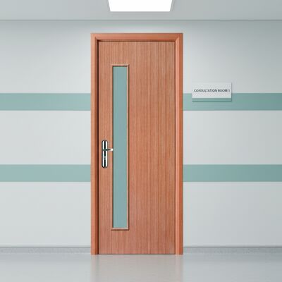 WPC Hohlkammer-Tür mit ausgezeichneter Wärmeisolierung und Feuchtigkeitsbeständigkeit, ideal für verschiedene Innenraumanwendungen