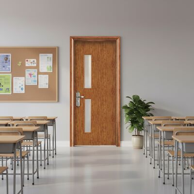 Ein guter Preis. Termitenabwehr- und schimmeldichte WPC-Glastür mit Hohlverbundplatte, die Feuchtigkeitsbeständigkeit und Wärmedämmung bietet Online
