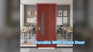 Robuste WPC-Glastür, schalldicht, hitzebeständig